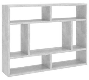Półka ścienna, szarość betonu, 75x16x55 cm