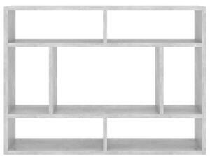 Półka ścienna, szarość betonu, 75x16x55 cm