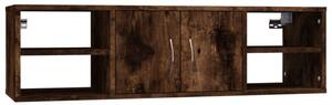 Półka ścienna, przydymiony dąb, 102x30x29 cm
