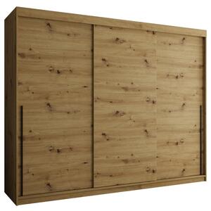 Szafa przesuwna Garderoba SIMA T 250 artisan + u. czarny