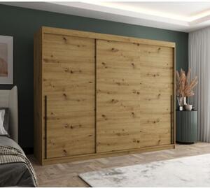 Szafa przesuwna Garderoba SIMA T 250 artisan + u. czarny