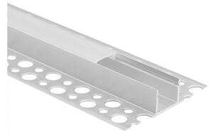 Profil do taśm LED GN01 natynkowy anodowany + klosz mrożony 1m Ecolight