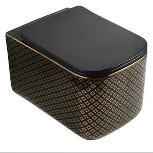 Miska WC wisząca Corciano Nexa 3 Midnight Gold Edition 51x34x35 cm