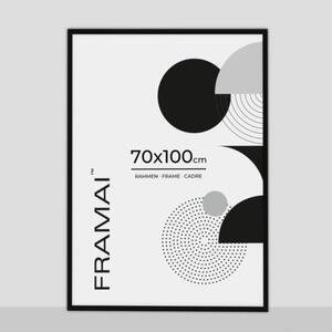 Czarna ramka na zdjęcia w rozmiarze 70x100 cm FRAMAI®