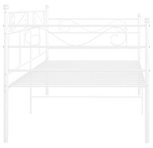 Rama sofy, biała, metalowa, 90x200 cm