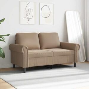 Sofa, 2-osobowa kolor cappuccino, 120 cm, sztuczna skÃ³ra