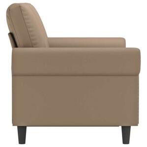 Sofa, 2-osobowa kolor cappuccino, 120 cm, sztuczna skÃ³ra