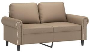 Sofa, 2-osobowa kolor cappuccino, 120 cm, sztuczna skÃ³ra