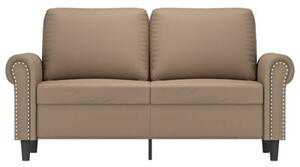 Sofa, 2-osobowa kolor cappuccino, 120 cm, sztuczna skÃ³ra