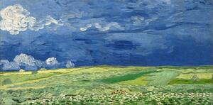 Reprodukcja Wheatfield under thunderclouds 1890, Vincent van Gogh