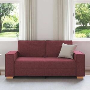 Sofa 2-osobowa w kolorze czerwonego wina 180x78x84 cm tkanina