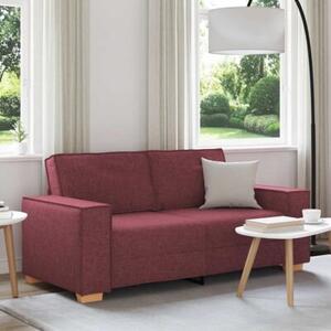 Sofa 2-osobowa w kolorze czerwonego wina 180x78x84 cm tkanina
