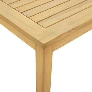 Stolik kawowy z litego drewna akacjowego rustykalny 50x35x36 cm