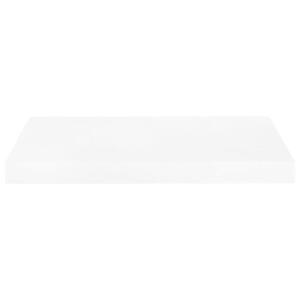 Półka ścienna, wysoki połysk, biała, 50x23x3,8 cm, mdf