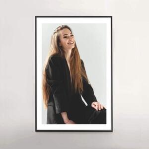 Ramka na zdjęcia 62x93 cm aluminiowa czarna ramka do zdjęć 93x62 cm LUCA®