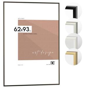 Ramka na zdjęcia 62x93 cm aluminiowa czarna ramka do zdjęć 93x62 cm LUCA®