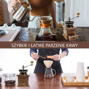 Młynek Do Kawy Ręczny Drewniany Retro Domowy Młynek Tradycyjny Kawa