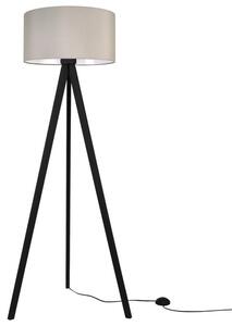 Lampa podłogowa trójnóg czarny Light Home LH Gaja 1xE27 44cm abażur walec kaszmirowy