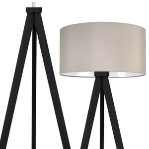 Lampa podłogowa trójnóg czarny Light Home LH Gaja 1xE27 44cm abażur walec kaszmirowy