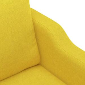 Sofa 2-osobowa, jasnoÅ¼Ã³Åta, 140 cm, tapicerowana tkaninÄ