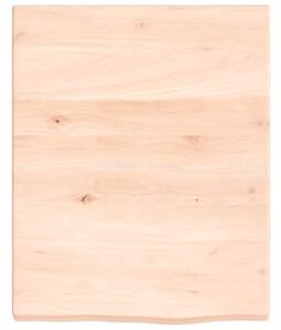Półka, 40x50x(2-4) cm, surowe lite drewno dębowe