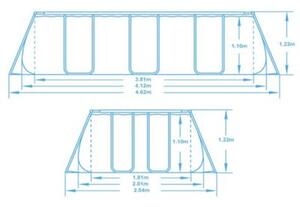 Basen stelażowy ogrodowy 412x201x122 Bestway 11w1