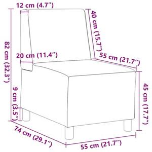 ModuÅowa sofa bez podÅokietnikÃ³w, czarna, 55 cm, materiaÅ