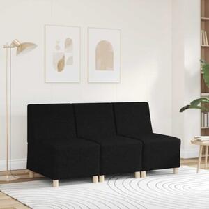 ModuÅowa sofa bez podÅokietnikÃ³w, czarna, 55 cm, materiaÅ