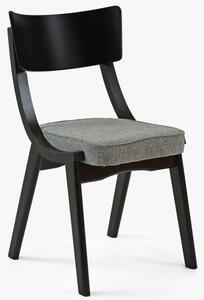 Czarne drewniane krzesło do jadalni Duran