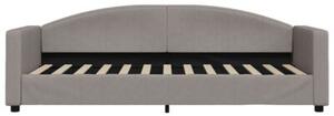 Sofa z funkcją spania, kolor taupe, 80x200 cm, obite tkaniną