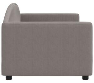 Sofa z funkcją spania, kolor taupe, 80x200 cm, obite tkaniną