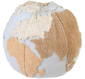 Ręcznie wykonany puf dla dzieci World Map