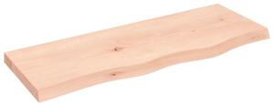 Półka, 80x30x(2-4) cm, surowe lite drewno dębowe