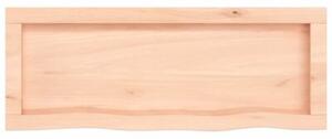 Półka, 80x30x(2-4) cm, surowe lite drewno dębowe