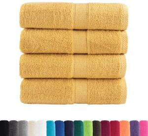 Ręczniki toaletowe premium, solund 4 szt., złote, 30x30 cm, 600 g/m²