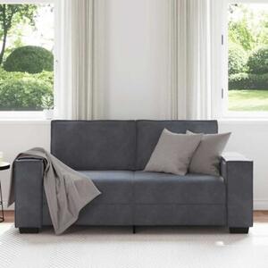 Sofa 2-osobowa, ciemnoszary, 180x78x84 cm, tapicerowana aksamitem