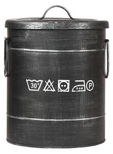 LABEL51 Pojemnik na pranie, 26x26x33 cm, S, antyczna czerń