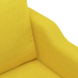 Sofa 2-osobowa, jasnoÅ¼Ã³Åta, 120 cm, tapicerowana tkaninÄ