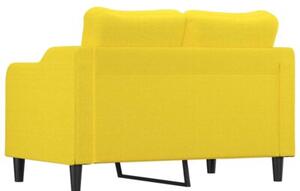 Sofa 2-osobowa, jasnoÅ¼Ã³Åta, 120 cm, tapicerowana tkaninÄ