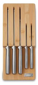 Zestaw noży ze stojakiem ze stali nierdzewnej 5 szt. Elevate Bamboo – Joseph Joseph