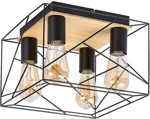 Rabalux Boire lampa podsufitowa 4x40W czarny 71024
