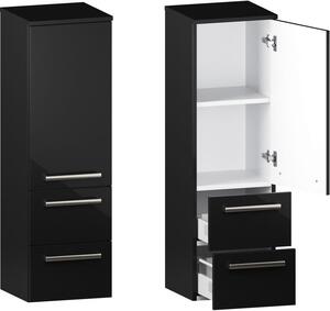 Słupek Łazienkowy ATHOS 1D 2SZ 20 P BLACK