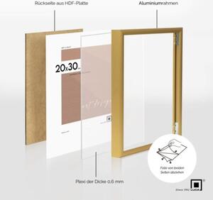 Ramka na zdjęcia 20x30 cm aluminiowa złota Zestaw 5 ramek 20x30 cm LUCA®