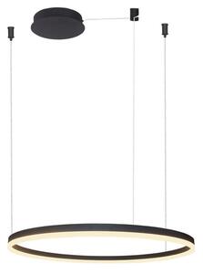 Lampa wisząca LED Azzardo HALO 80 BK 56W – nowoczesny czarny zwis do salonu i jadalni, energooszczędna