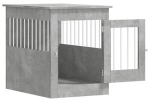Kojec dla psa, szary beton 55x80x68 cm, materiał drewnopochodny