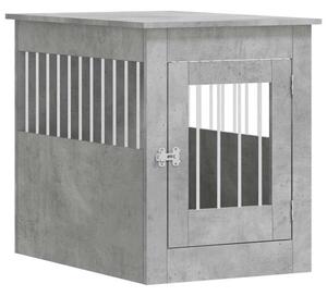 Kojec dla psa, szary beton 55x80x68 cm, materiał drewnopochodny