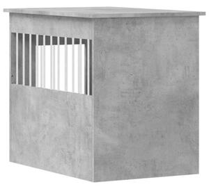 Kojec dla psa, szary beton 55x80x68 cm, materiał drewnopochodny
