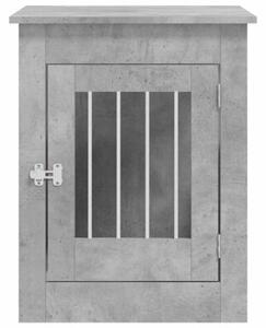Kojec dla psa, szary beton 55x80x68 cm, materiał drewnopochodny