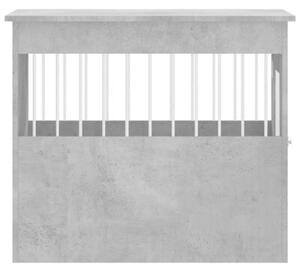Kojec dla psa, szary beton 55x80x68 cm, materiał drewnopochodny