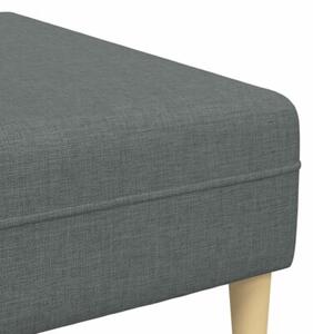 Sofa 4-osobowa w ciemnoszarym kolorze z oddychajÄ cÄ tkaninÄ i poduszkami sprÄÅ¼ynowymi
